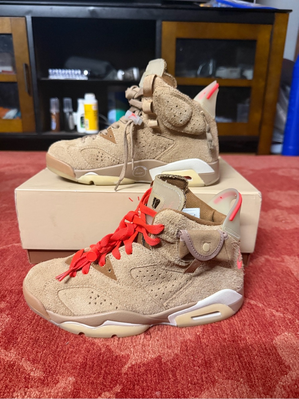 TRAVIS SCOTT x AIR JORDAN 6 Retro British Khaki DH0690-200